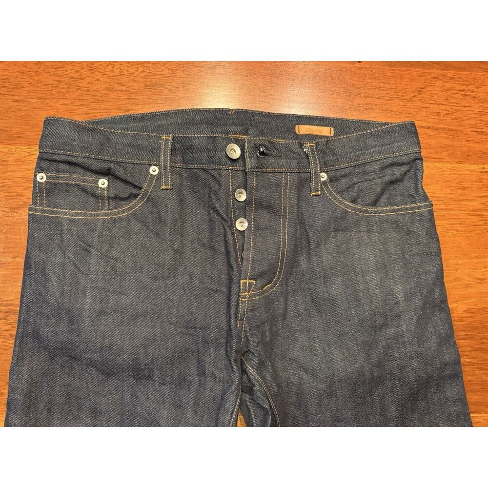 Size 31 Albam Denim Slim Leg Indigo Selvedge Jeans England